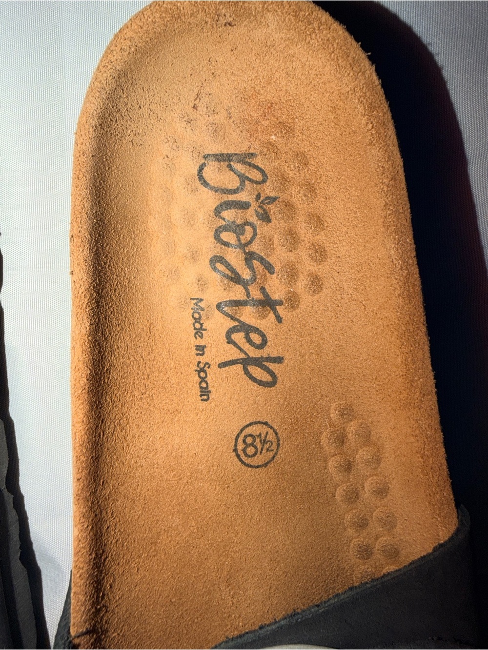 BioStep Made in Spain Black Double Buckle Comfort Slide Sandals Women's 8.5 - Picture 4 of 9